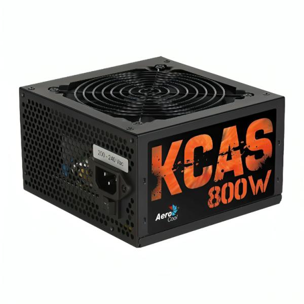 FUENTE DE PODER AEROCOOL KCAS 800W 80 PLUS BRONZE NO MODULAR ATX ACPB-KC80FUC.12 NEGRO