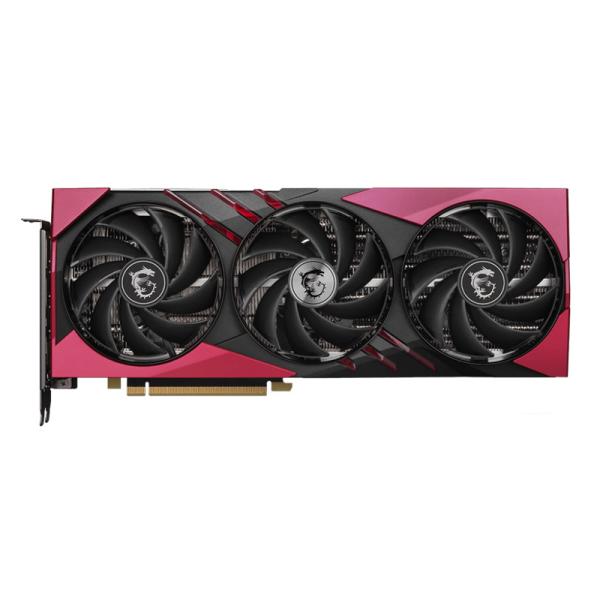 TARJETA DE VIDEO MSI GEFORCE RTX 4070 SUPER 12G GAMING X SLIM MLG GDDR6X 2640 MHZ 912-V513-667 NEGRO / ROJO