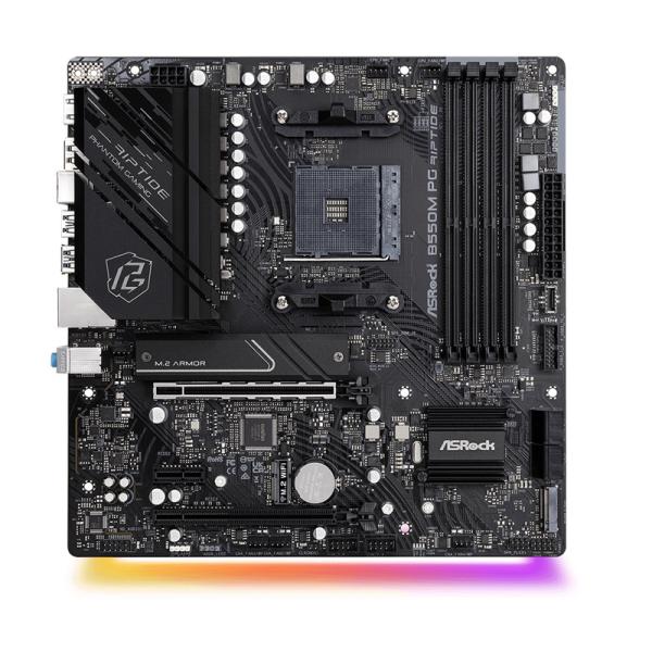 TARJETA MADRE ASROCK B550M PG RIPTIDE AM4 MICRO-ATX DDR4 NEGRO