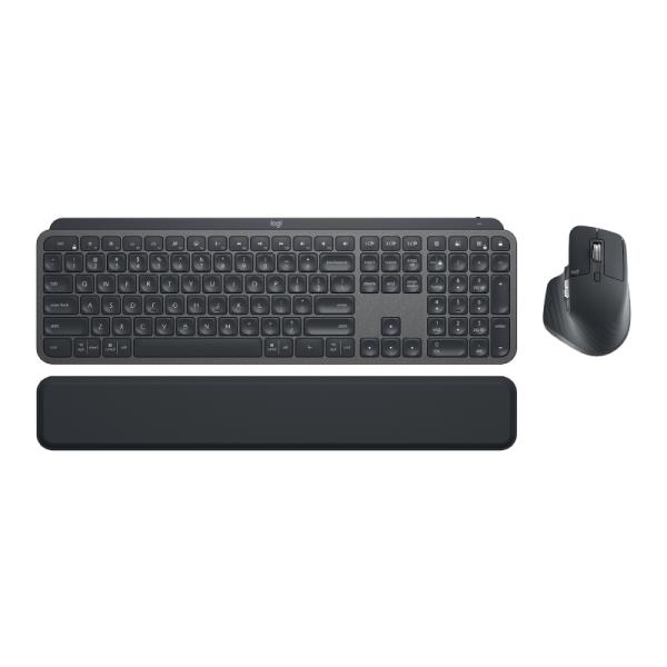 TECLADO LOGITECH MX KEYS COMBO FOR BUSINESS MEMBRANA INAL&Aacute;MBRICO 2.4 GHZ ESPA&Ntilde;OL 920-010224 NEGRO