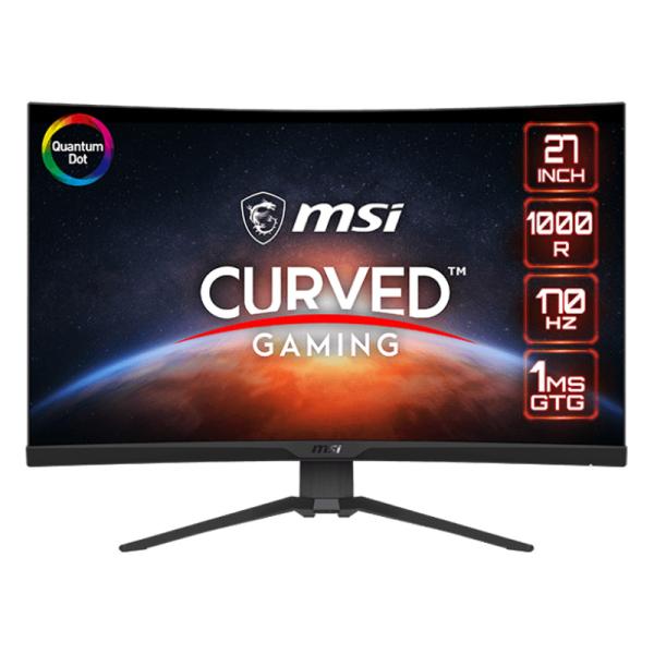 MONITOR 27" MSI MAG 275CQRF-QD 2560 x 1440 170HZ 2K 1MS HDMI DISPLAY PORT USB-C CURVED FREESYNC 9S6-3CD24T-002