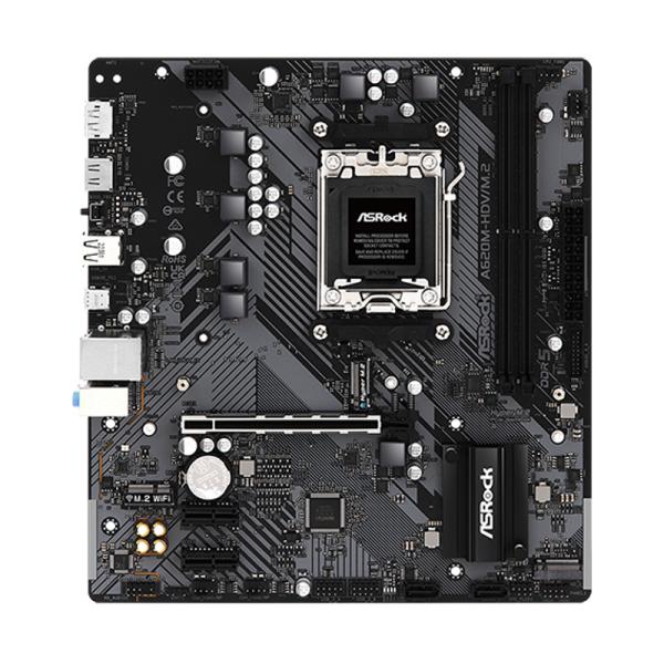 TARJETA MADRE ASROCK A620M-HDV/M.2 AM5 MICRO ATX DDR5 90-MXBLL0-A0UAY NEGRO