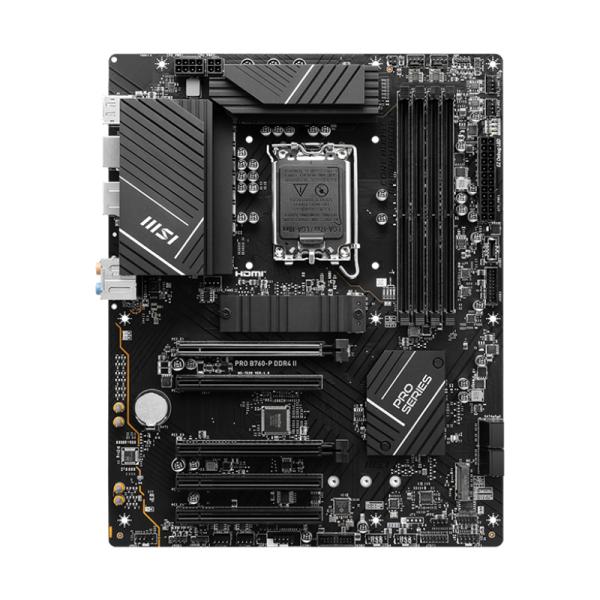 TARJETA MADRE MSI PRO B760-P II DDR4 LGA1700 ATX 911-7E29-001 NEGRO