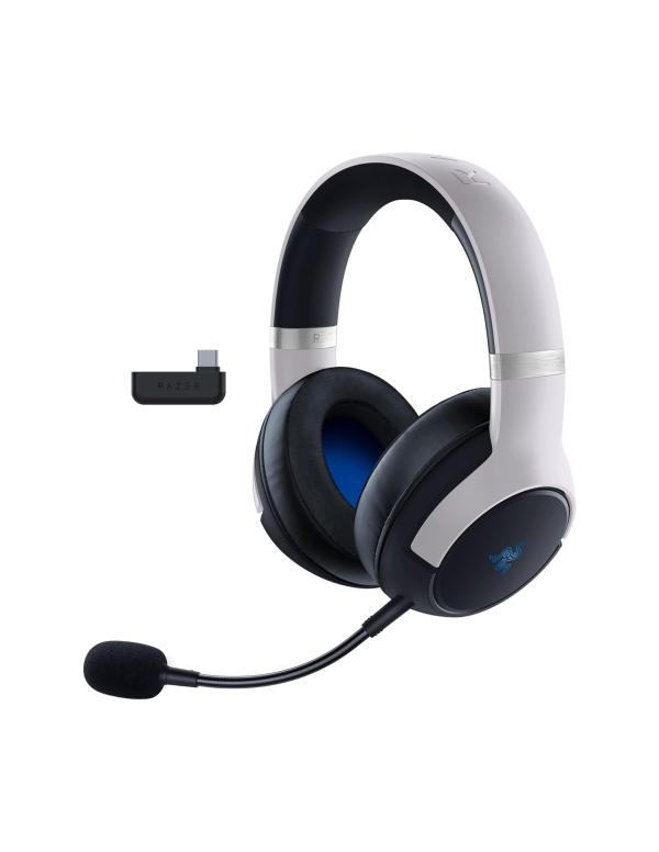 HEADSET GAMING RAZER KAIRA PRO INALÁMBRICO (BLUETOOTH/ 2.4 GHZ) PARA PLAYSTATION 5 RZ04-04030100-R3U1 BLANCO