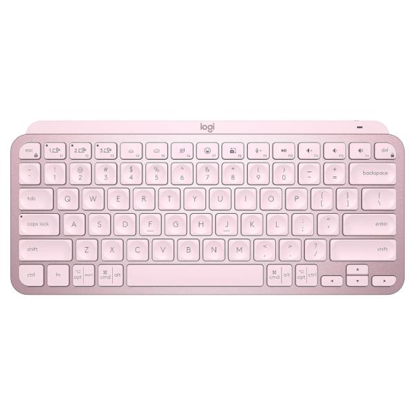 TECLADO LOGITECH MX KEYS MINI MEMBRANA INALÁMBRICO BLUETOOTH INGLÉS 920-010474 ROSADO