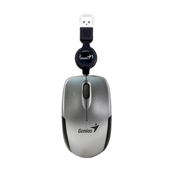 MOUSE GENIUS RS2 MICRO TRAVELER V2 ALÁMBRICO USB 1200 DPI 31010125102 PLATEADO