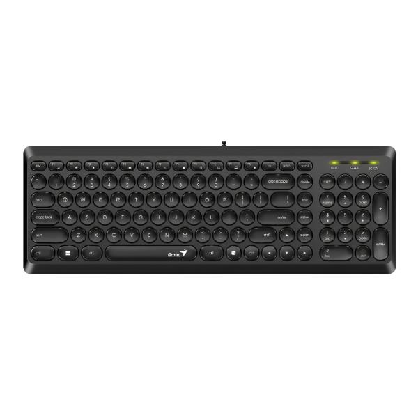 TECLADO GENIUS SLIMSTAR Q200 MEMBRANA ALÁMBRICO USB ESPAÑOL 31310020401