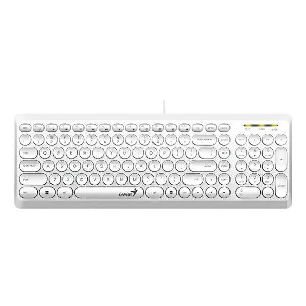 TECLADO GENIUS SLIMSTAR Q200 MEMBRANA ALÁMBRICO USB ESPAÑOL 31310020411