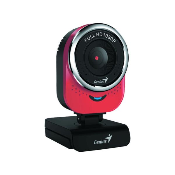 CAMARA WEB GENIUS QCAM 6000 1080P USB-A CON MICR&Oacute;FONO DIGITAL 32200002408 ROJO