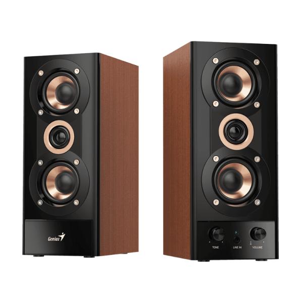 PARLANTE GENIUS SPHF800A II 20W CABLEADO 3.5MM 31730010403 MADERA