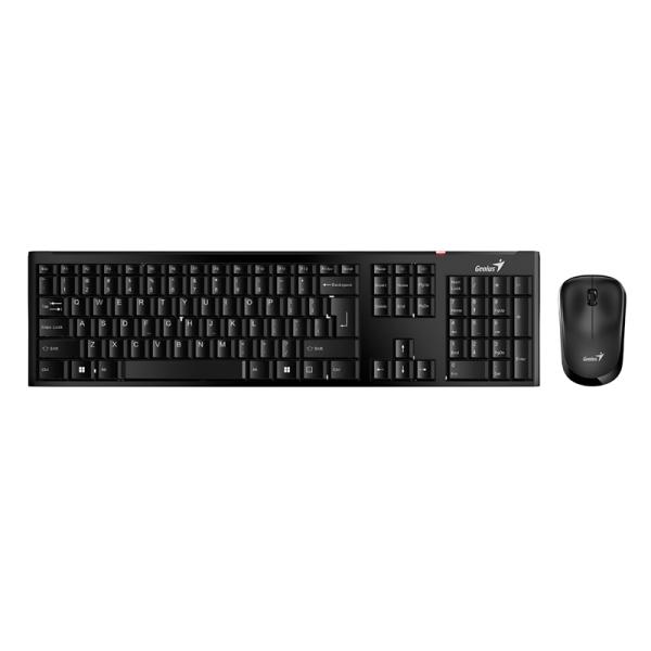 TECLADO Y MOUSE SLIMSTAR 8000SE INALAMBRICO 2.4 GHZ ESPA&Ntilde;OL 31340012407 NEGRO