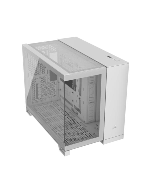 CASE GAMING CORSAIR 2500X VIDRIO MID TOWER CON VIDRIO LATERAL Y FRONTAL CC-9011266-WW BLANCO