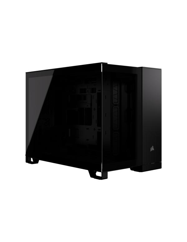 CASE GAMING CORSAIR 2500X VIDRIO MID TOWER SIN VENTILACIÓN INCLUIDA CON VIDRIO LATERAL Y FRONTAL CC-9011265-WW NEGRO