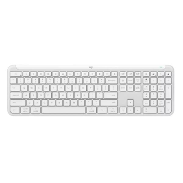 TECLADO LOGITECH SIGNATURE SLIM K950 MEMBRANA INALÁMBRICO BLUETOOTH ESPAÑOL 920-012593 BLANCO