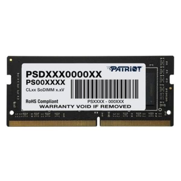 MEMORIA RAM PARA LAPTOP 16GB PATRIOT PSD416G26662S SL DDR4 2666MHZ CL19 1.2V NEGRO