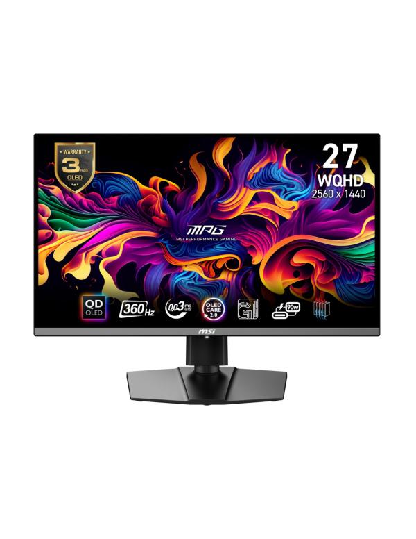 MONITOR 27" MSI MAG 271QPX QD-OLED (2560 X 1440)  360HZ 9S6-3CD89T-002