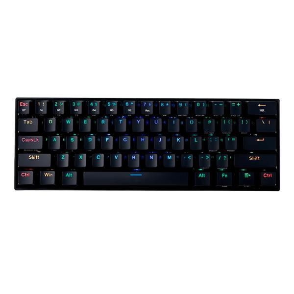TECLADO GAMING RGB REDRAGON DRACONIC K530 MEC&Aacute;NICO INAL&Aacute;MBRICO BLUETOOTH INGL&Eacute;S SWITCH CAF&Eacute; NEGRO
