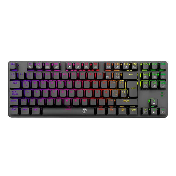 TECLADO GAMING RGB REDRAGON T-DAGGER BORA TGK315 MEC&Aacute;NICO AL&Aacute;MBRICO USB ESPA&Ntilde;OL SWITCH ROJO T TGK315 RD SP NEGRO