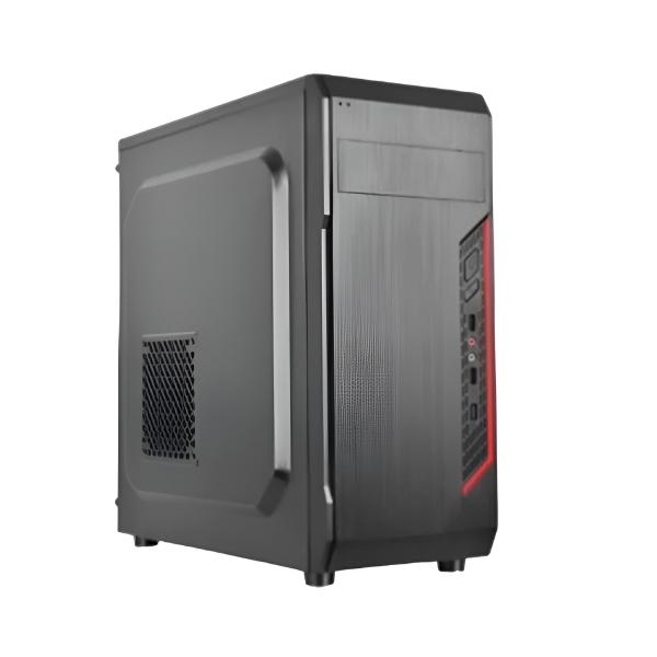 CASE AGILER MID TOWER SIN VENTILACI&Oacute;N INCLUIDA CON FUENTE DE PODER 600W AGI-C009 NEGRO
