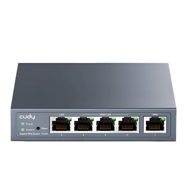 ROUTER CUDY R700 GIGABIT MULTI-WAN VPN PLATEADO