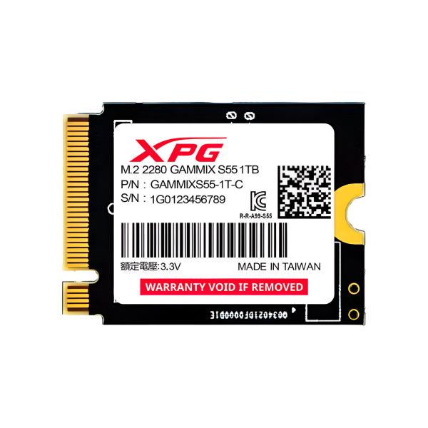 HD INTERNO 512GB SSD M.2 2230 PCI-EXPRESS XPG GAMMIX S55 SGAMMIXS55-512G-C