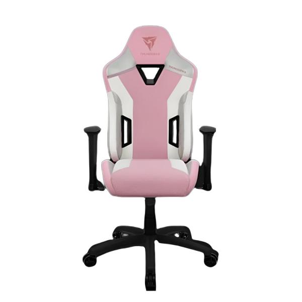 SILLA GAMING THUNDERX3 TC3 MAX CUERO SINTÉTICO TEGC-204510S.21 BLANCO / ROSADO