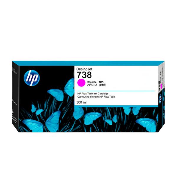 TINTA HP 738 300-ML MAGENTA DESIGNJET INK CARTRIDGE 676M7A