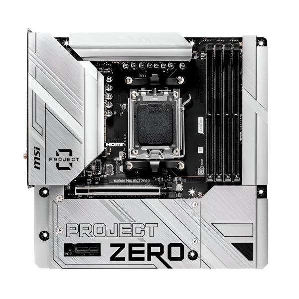 TARJETA MADRE MSI B650M PROJECT ZERO MATX DDR5 911-7E09-003 NEGRO / BLANCO