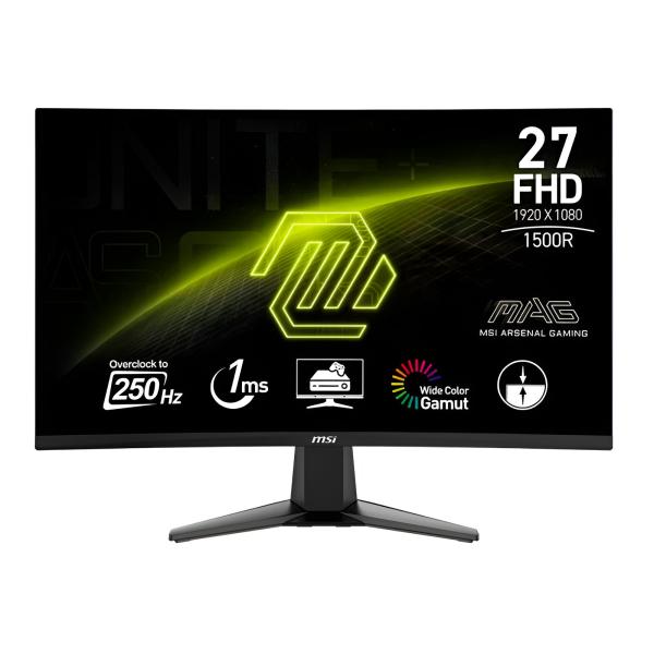 MONITOR 27" MSI MAG 27C6X 1920 X 1080 250HZ 1MS FHD LED CURVO BLACK 9S6-3CE01M-001