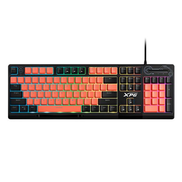 TECLADO GAMING RGB XPG SEEKER MERA MEMBRANA ALÁMBRICO USB INGLÉS SEEKER105Z-BK/OGCES