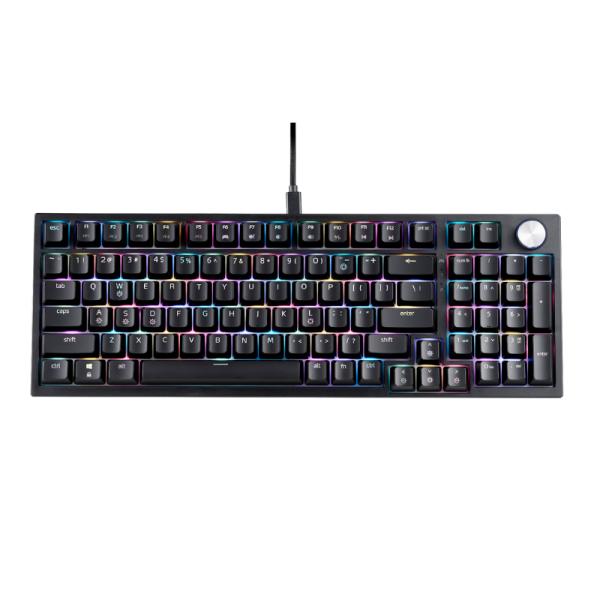 TECLADO GAMING RGB XPG SORCERER MECÁNICO ALÁMBRICO USB INGLÉS SORCERERRD-BKCES
