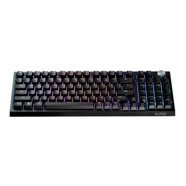 TECLADO GAMING RGB XPG SORCERER MECÁNICO ALÁMBRICO USB INGLÉS SORCERERRD-BKCES NEGRO