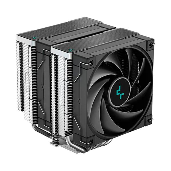 ENFRIAMIENTO DE AIRE DEEPCOOL AK620 V2 120FDB LGA1700/AM5 2X120MM PWM R-AK620-BKNNMT-G NEGRO