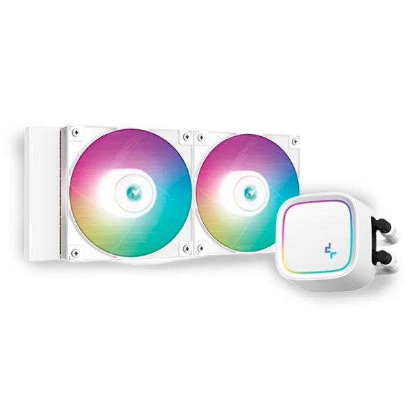ENFRIAMIENTO LIQUIDO RGB DEEPCOOL LE520 240MM AIO 240MM R-LE520-WHAMMN-G1 BLANCO