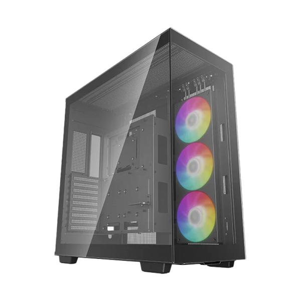 CASE GAMING RGB DEEPCOOL CH780 FULL TOWER VENTILADOR 1 DE 120MM CON VIDRIO LATERAL Y FRONTAL R-CH780-BKADE41-A1 NEGRO