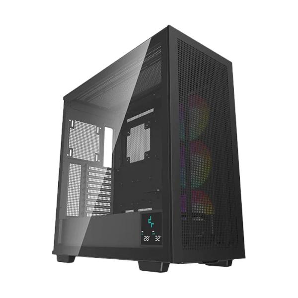 CASE GAMING RGB DEEPCOOL MORPHEUS FULL TOWER VENTILADORES 3 DE 140MM CON VIDRIO LATERAL Y MALLA FRONTAL R-MORPHEUS-BKAPA1-A1 NEGRO