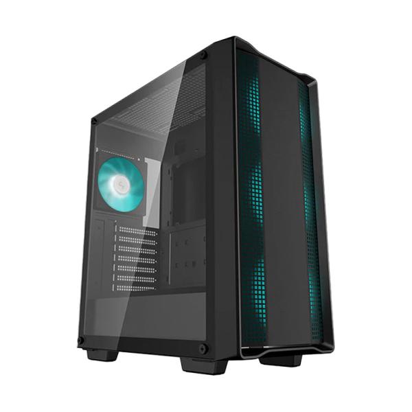 CASE GAMING ARGB DEEPCOOL CC560 ARGB V2 MID TOWER VENTILADORES 4 DE 120MM CON VIDRIO LATERAL Y MALLA FRONTAL R-CC560-BKTAA4-G-2 NEGRO
