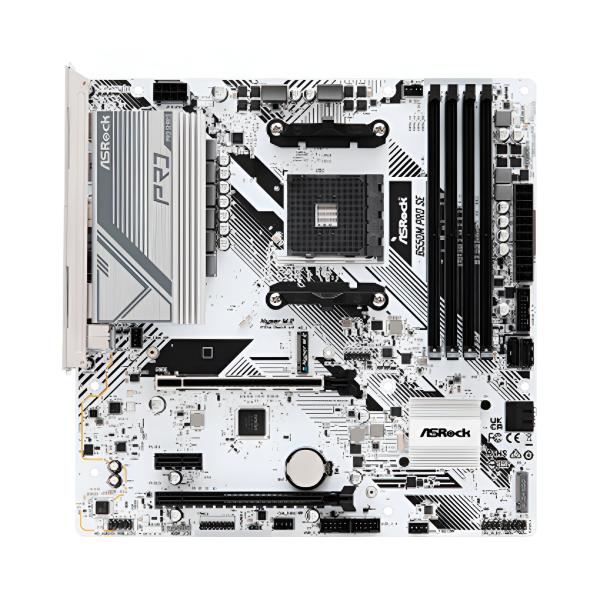 TARJETA MADRE ASROCK B550M PRO SE DDR4 AM4 90-MXBMM0-A0UAYZ BLANCO