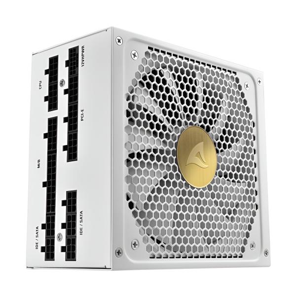 FUENTE DE PODER SHARKOON REBEL P30 GOLD 1000W 80 PLUS GOLD FULL MODULAR ATX 3.0 4044951038534 BLANCO