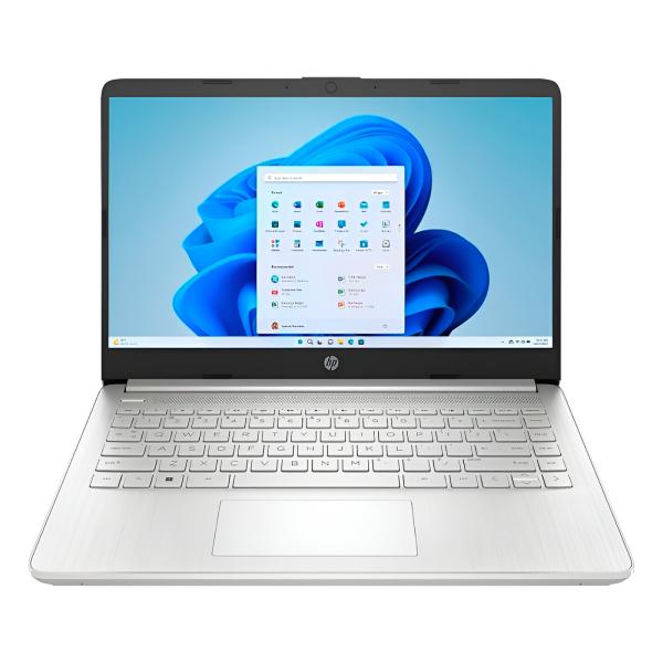 LAPTOP HP  14-DQ0760DX 14" CELERON N4120 4GB 128GB EMMC WIN 11 INGLES PLATA 9R334UA#ABA