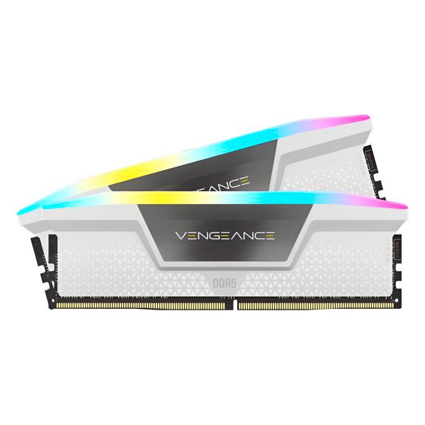MEMORIA RAM PC 32GB CORSAIR VENGEANCE RGB DDR5 CMH32GX5M2B5200C40W DDR5 5200 MHZ CL40 1.25 V BLANCO DIMM 288 PINES BLANCO