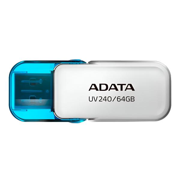MEMORIA USB 64GB ADATA AUV240 USB-A 2.0 AUV240-64G-RWH BLANCO / AZUL