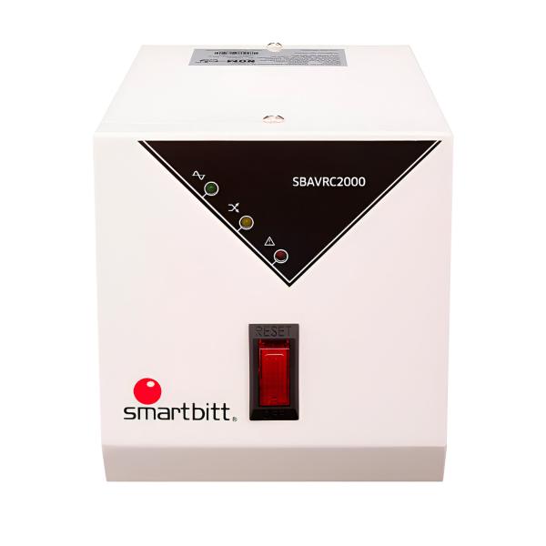 REGULADOR DE VOLTAJE SMARTBITT SBAVRC2000 2000VA 1200W 1 TOMA 80?150 VCA RETARDO DE ENCENDIDO LÍNEA BLANCA BLANCO / NEGRO