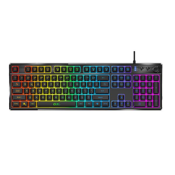 TECLADO GAMING RGB GENIUS K7 MEMBRANA ALÁMBRICO USB ESPAÑOL 31310056401 NEGRO
