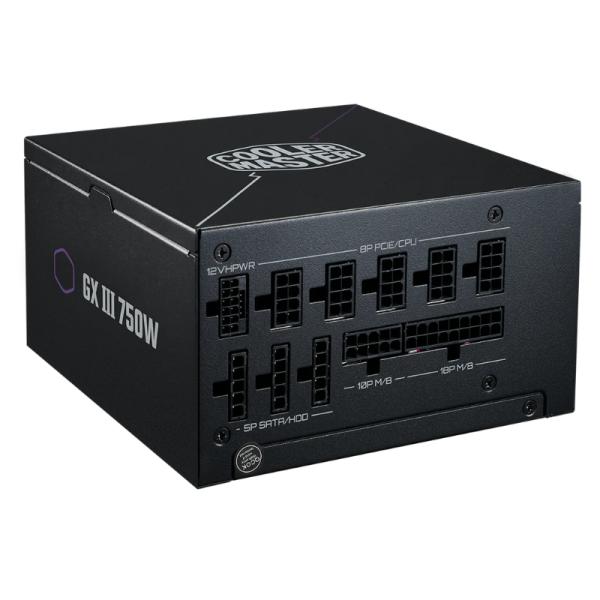 FUENTE DE PODER COOLER MASTER MODULAR GX III GOLD 750 750W 80 PLUS FULL MODULAR ATX MPX-7503-AFAG-BUS NEGRO