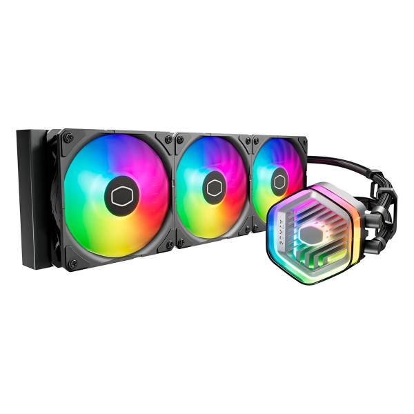 ENFRIAMIENTO LIQUIDO RGB COOLER MASTER MASTERLIQUID 360 ATMOS ARGB AIO 360MM MLX-D36M-A25PZ-R1 NEGRO