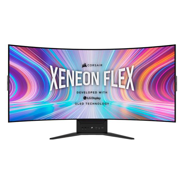 MONITOR GAMING 45 PULG CORSAIR XENEON FLEX OLED 3440 x 1440 240HZ 0.03MS GTG BRILLO MAXIMO 1000 NIT CURVO NEGRO CM-9030001-NA