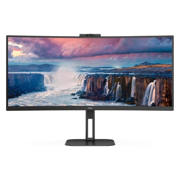 MONITOR 34" AOC CU34V5CW FHD 1920 &times; 1080 100HZ HDMI USB CURVED BLACK
