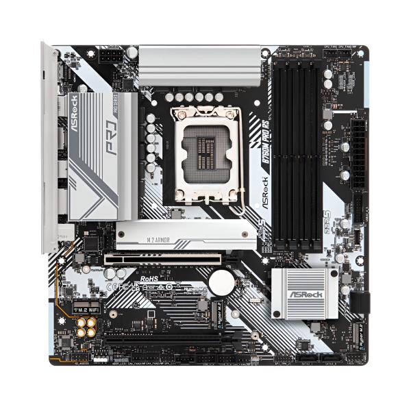 TARJETA MADRE ASROCK B650M PRO RS WIFI AM5 MICRO-ATX DDR5 90-MXBLZ0-AOUAYZ NEGRO / BLANCO
