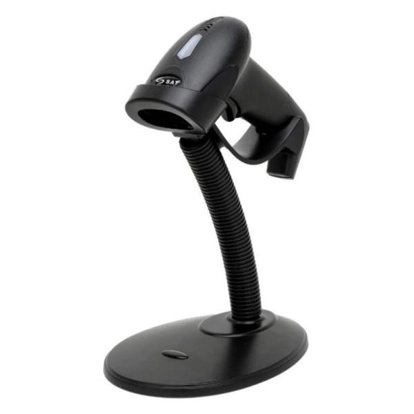 LECTOR DE CODIGO DE BARRAS SAT AMERICA LASER LINEAL LD101R+1 USB NEGRO 4070070000438